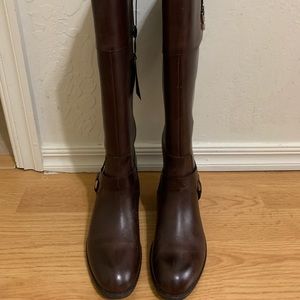 Ralph Lauren chocolate brown knee boots.